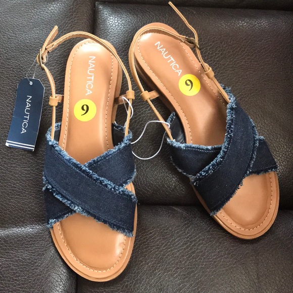 Nautica Shoes - NWT Nautica denim sandals size 9